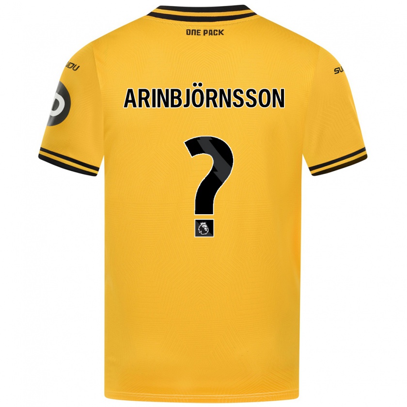 Kandiny Niño Camiseta Pálmi Rafn Arinbjörnsson #0 Amarillo 1ª Equipación 2024/25 La Camisa México