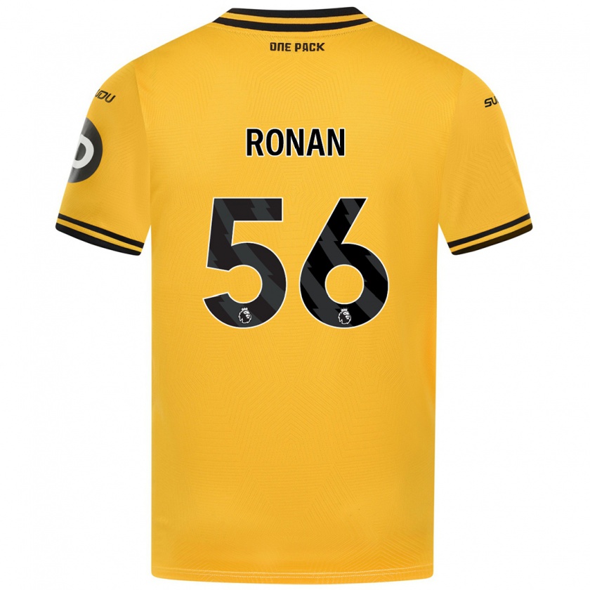 Kandiny Kinderen Connor Ronan #56 Geel Thuisshirt Thuistenue 2024/25 T-Shirt