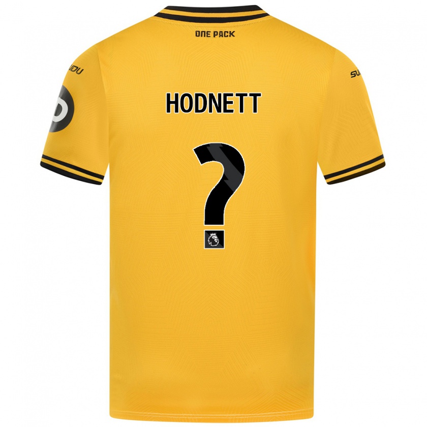 Kandiny Kinder Jack Hodnett #0 Gelb Heimtrikot Trikot 2024/25 T-Shirt Österreich