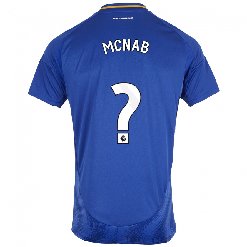 Kandiny Bambino Maglia Lewis Mcnab #0 Blu Bianco Kit Gara Home 2024/25 Maglietta