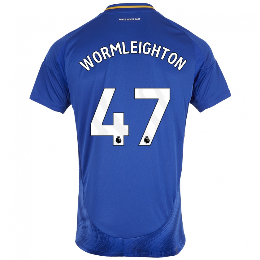 Kandiny Kinder Joe Wormleighton #47 Blau Weiß Heimtrikot Trikot 2024/25 T-Shirt Österreich