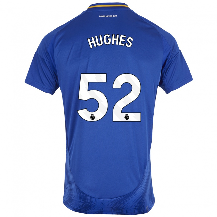 Kandiny Kinder Iestyn Hughes #52 Blau Weiß Heimtrikot Trikot 2024/25 T-Shirt Österreich