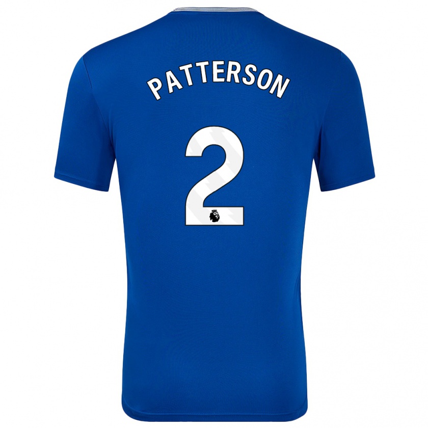 Kandiny Kinderen Nathan Patterson #2 Blauw Met Thuisshirt Thuistenue 2024/25 T-Shirt