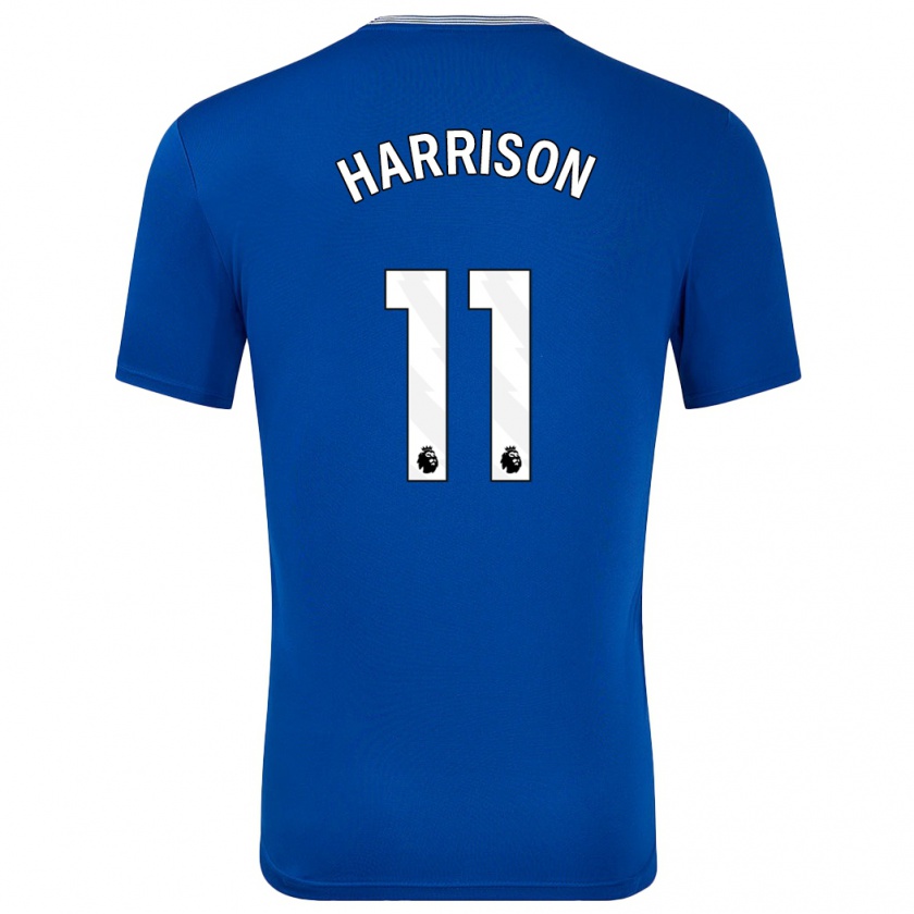 Kandiny Kinderen Jack Harrison #11 Blauw Met Thuisshirt Thuistenue 2024/25 T-Shirt