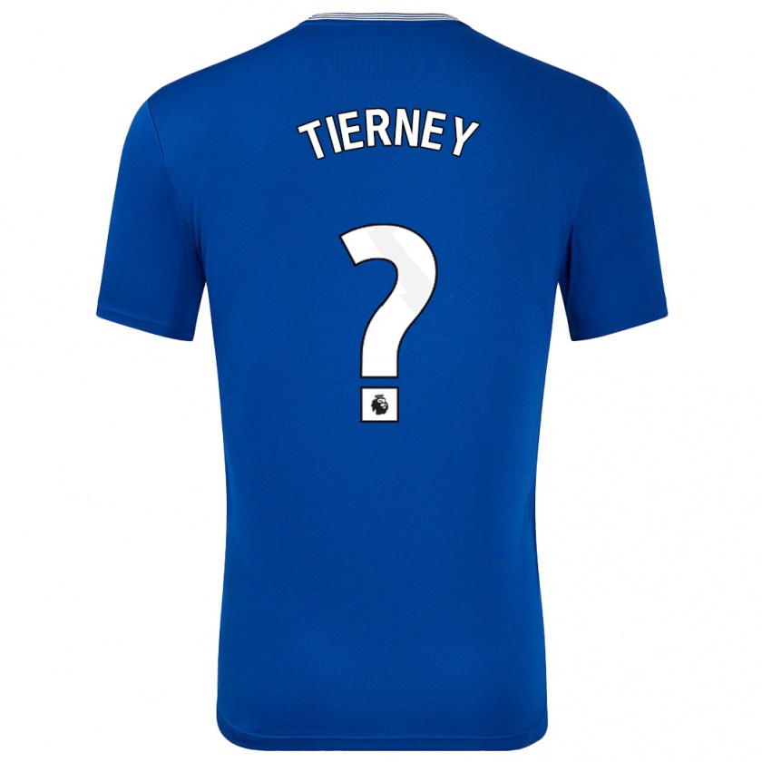 Kandiny Bambino Maglia Jack Tierney #0 Blu Con Kit Gara Home 2024/25 Maglietta