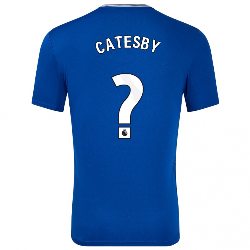 Kandiny Kinderen Joel Catesby #0 Blauw Met Thuisshirt Thuistenue 2024/25 T-Shirt België