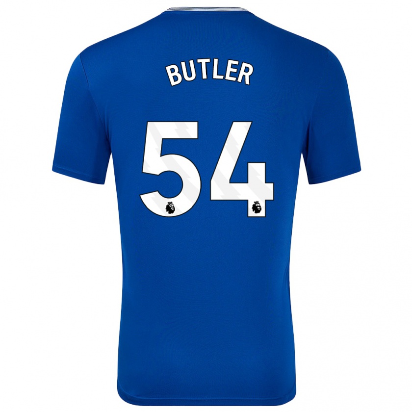 Kandiny Kinderen Jack Butler #54 Blauw Met Thuisshirt Thuistenue 2024/25 T-Shirt