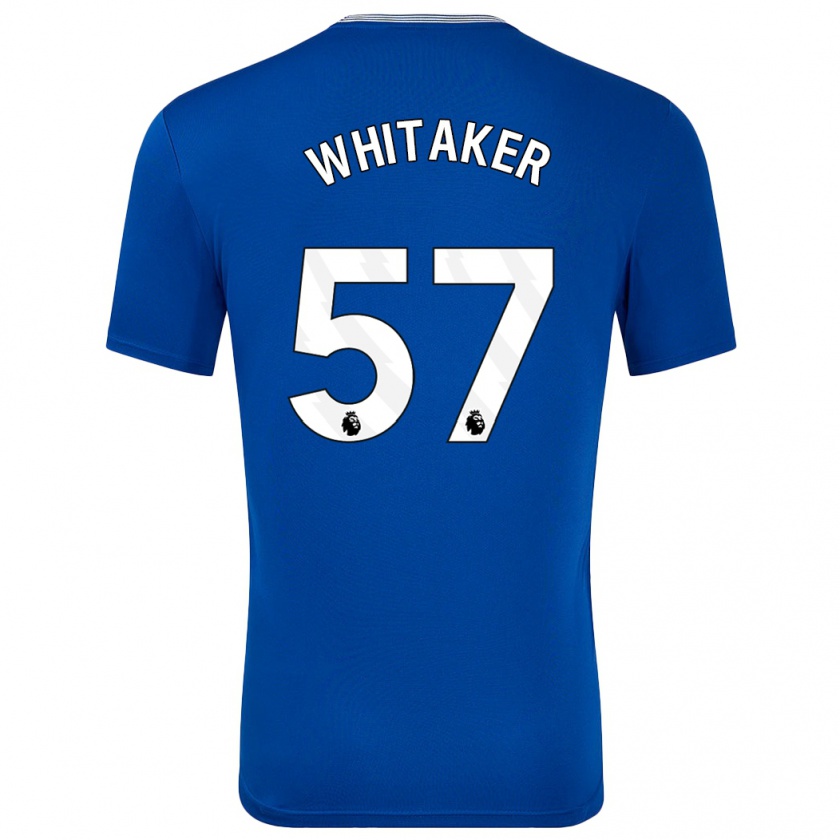 Kandiny Kinderen Charlie Whitaker #57 Blauw Met Thuisshirt Thuistenue 2024/25 T-Shirt