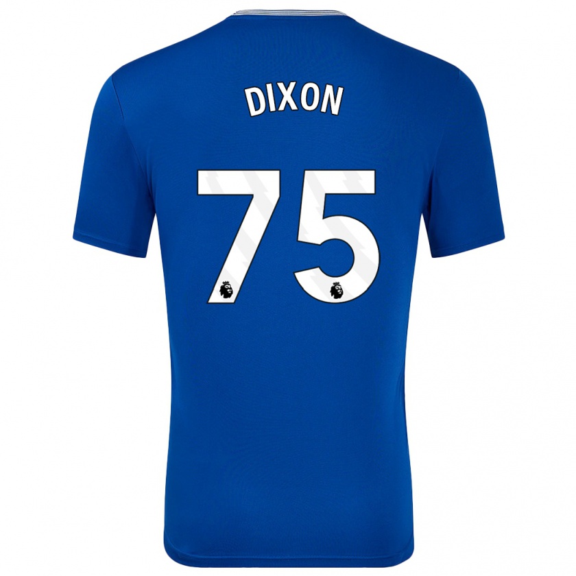 Kandiny Kinderen Roman Dixon #75 Blauw Met Thuisshirt Thuistenue 2024/25 T-Shirt