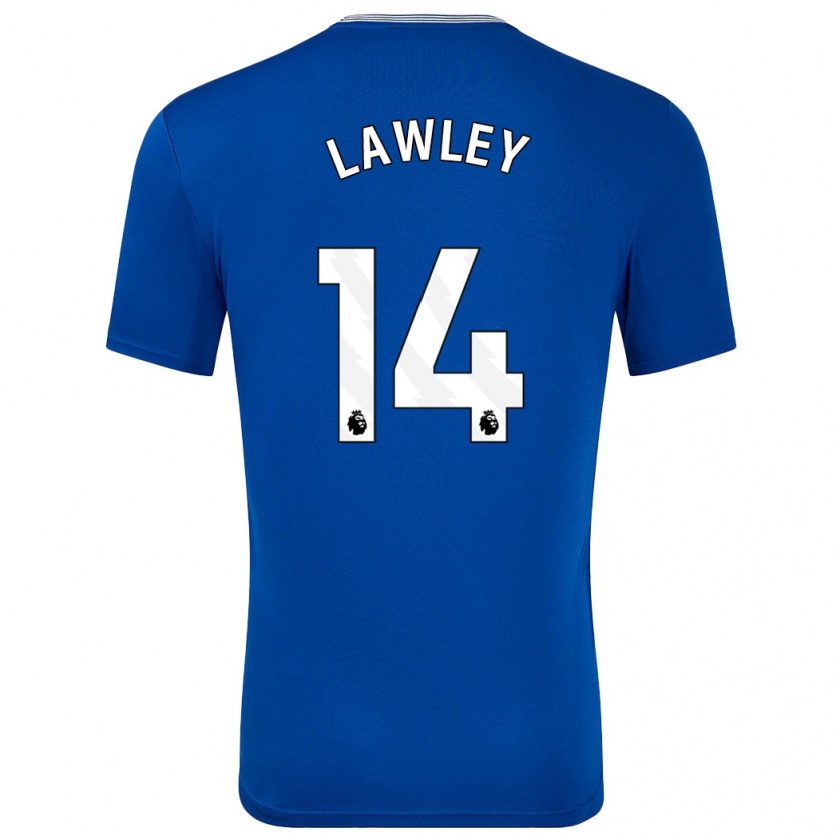 Kandiny Kinder Melissa Lawley #14 Blau Mit Heimtrikot Trikot 2024/25 T-Shirt Österreich