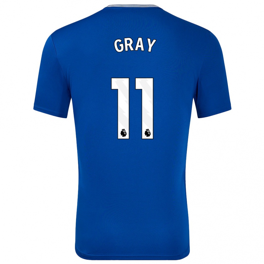 Kandiny Kinder Demarai Gray #11 Blau Mit Heimtrikot Trikot 2024/25 T-Shirt Österreich