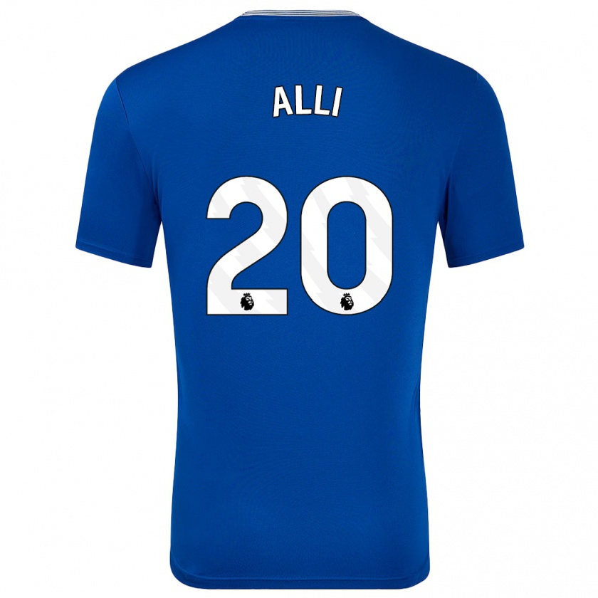 Kandiny Bambino Maglia Dele Alli #20 Blu Con Kit Gara Home 2024/25 Maglietta