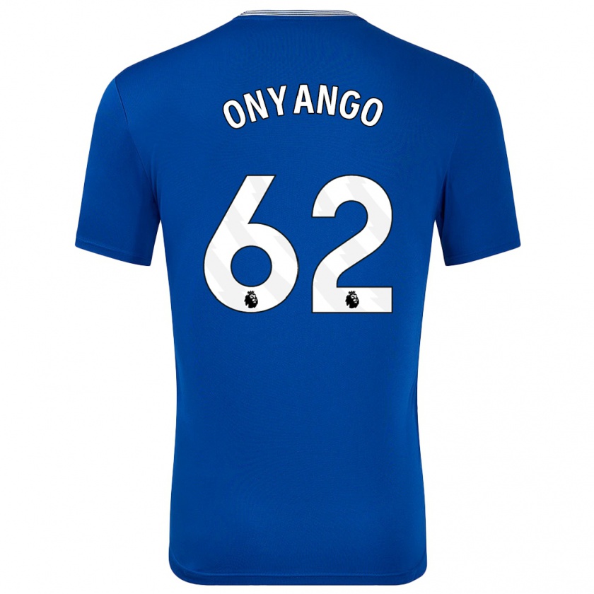 Kandiny Kinder Tyler Onyango #62 Blau Mit Heimtrikot Trikot 2024/25 T-Shirt Österreich