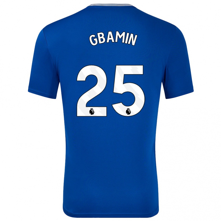 Kandiny Bambino Maglia Jean-Philippe Gbamin #25 Blu Con Kit Gara Home 2024/25 Maglietta