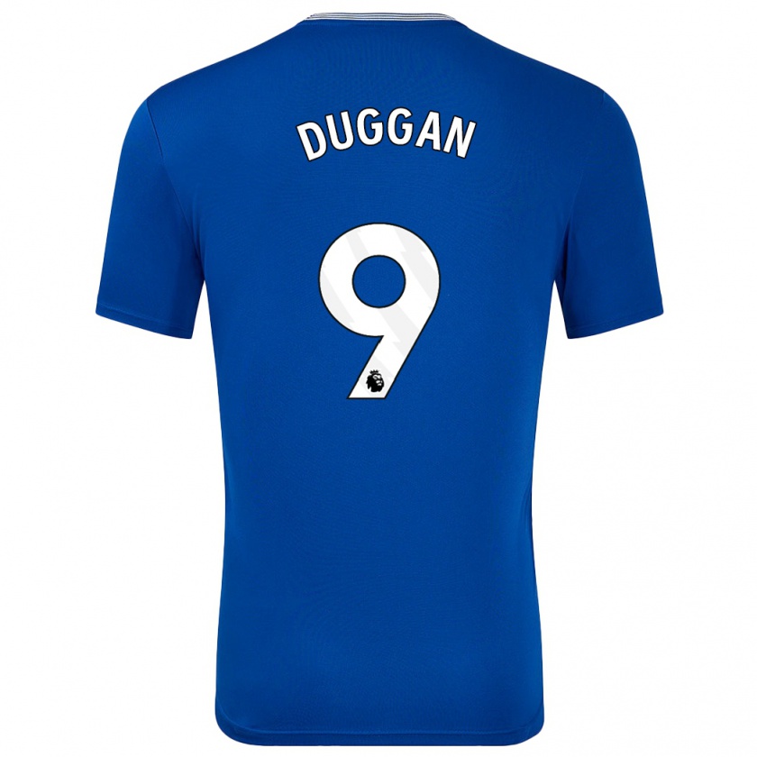 Kandiny Kinderen Toni Duggan #9 Blauw Met Thuisshirt Thuistenue 2024/25 T-Shirt België