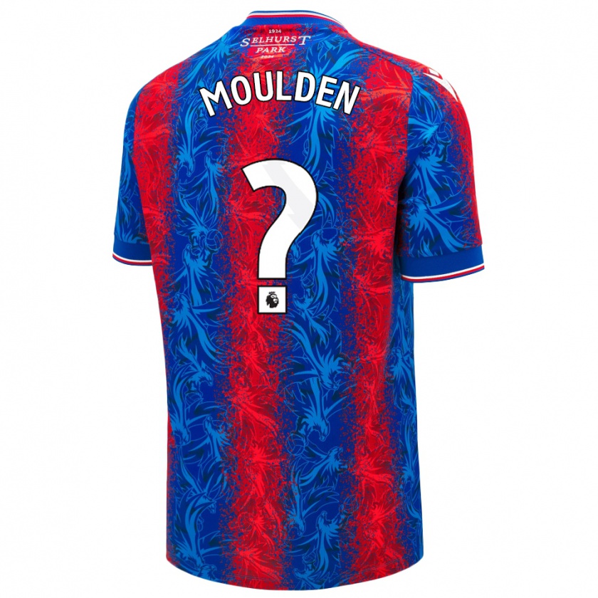 Kandiny Bambino Maglia Louie Moulden #0 Strisce Rosso Blu Kit Gara Home 2024/25 Maglietta