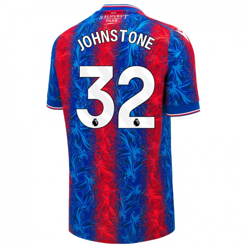 Kandiny Kinder Sam Johnstone #32 Rot Blauen Streifen Heimtrikot Trikot 2024/25 T-Shirt Österreich