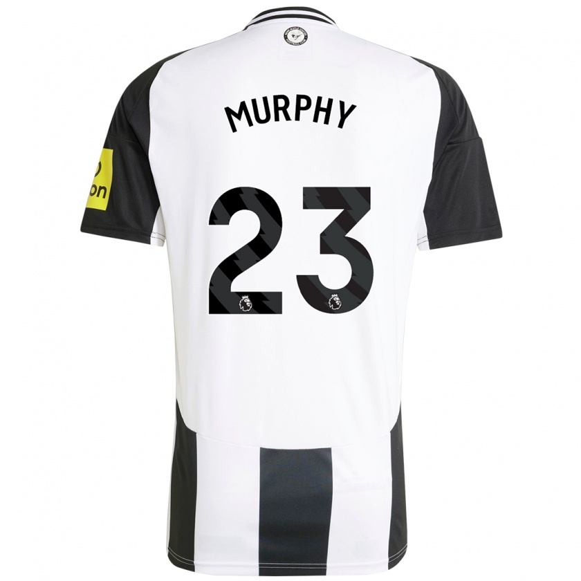 Kandiny Kinderen Jacob Murphy #23 Wit Zwart Thuisshirt Thuistenue 2024/25 T-Shirt