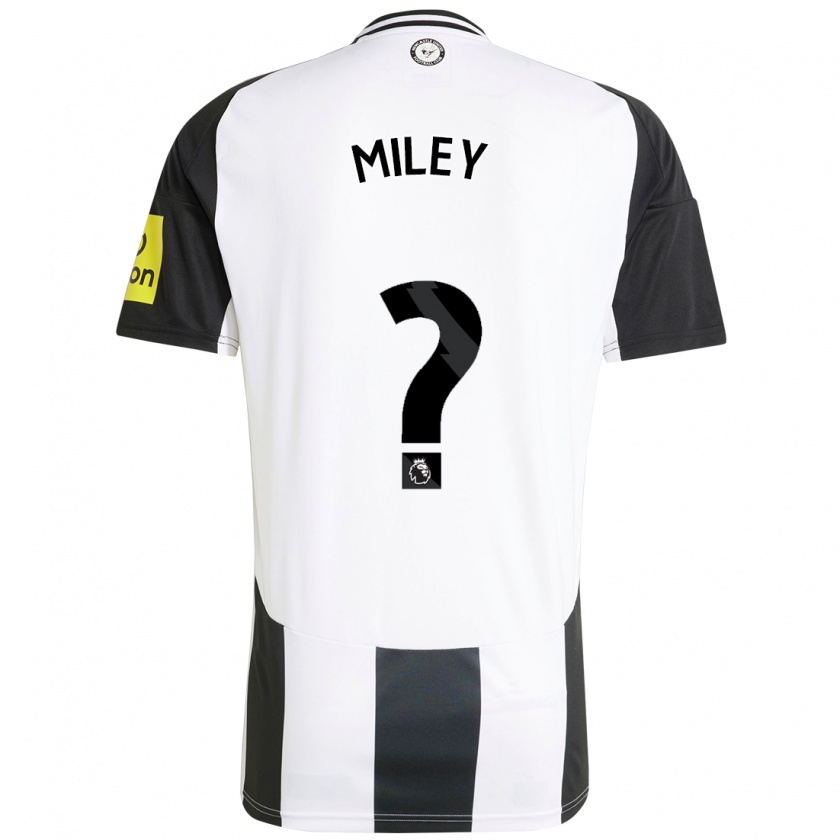 Kandiny Bambino Maglia Mason Miley #0 Bianco Nero Kit Gara Home 2024/25 Maglietta