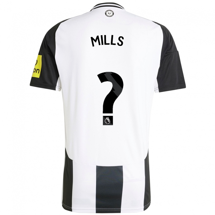 Kandiny Kinder Michael Mills #0 Weiß Schwarz Heimtrikot Trikot 2024/25 T-Shirt Österreich