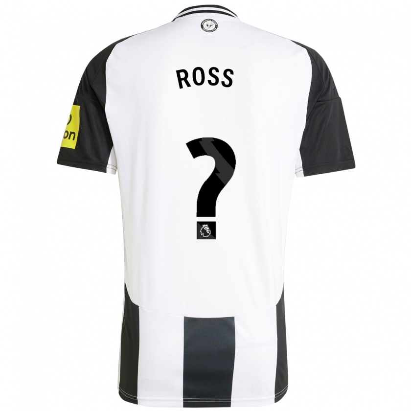 Kandiny Bambino Maglia Taylor Ross #0 Bianco Nero Kit Gara Home 2024/25 Maglietta