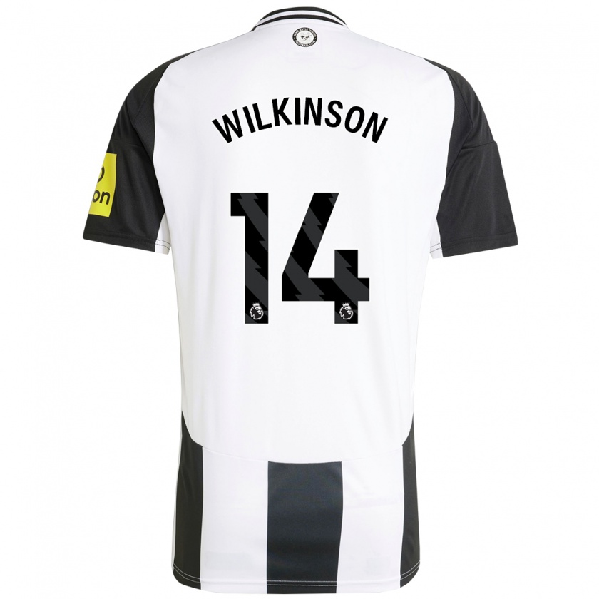 Kandiny Criança Camisola Sharna Wilkinson #14 Preto Branco Principal 2024/25 Camisa Brasil