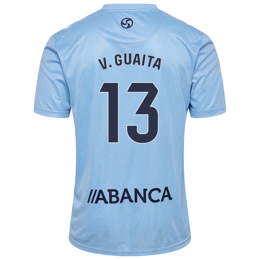 Kandiny Bambino Maglia Vicente Guaita #13 Celeste Kit Gara Home 2024/25 Maglietta