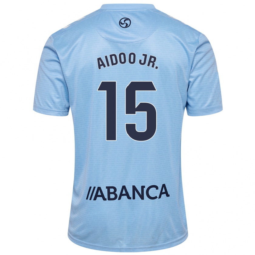 Kandiny Bambino Maglia Joseph Aidoo #15 Celeste Kit Gara Home 2024/25 Maglietta