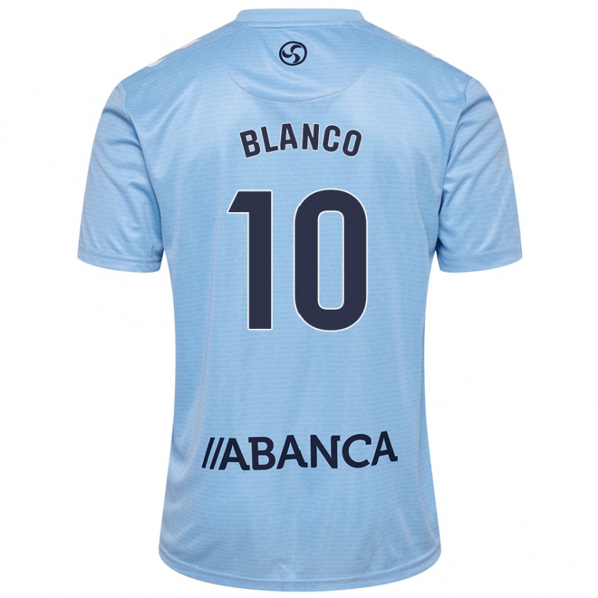 Kandiny Niño Camiseta Raúl Blanco #10 Azul Cielo 1ª Equipación 2024/25 La Camisa