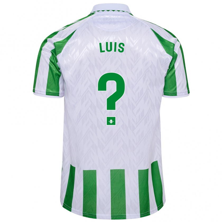 Kandiny Kinderen Jorge Luis #0 Groen Witte Strepen Thuisshirt Thuistenue 2024/25 T-Shirt