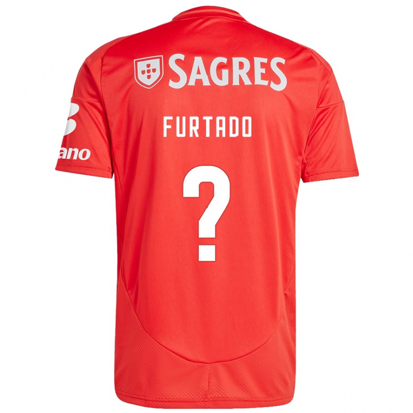 Kandiny Niño Camiseta Mauro Furtado #0 Rojo Blanco 1ª Equipación 2024/25 La Camisa