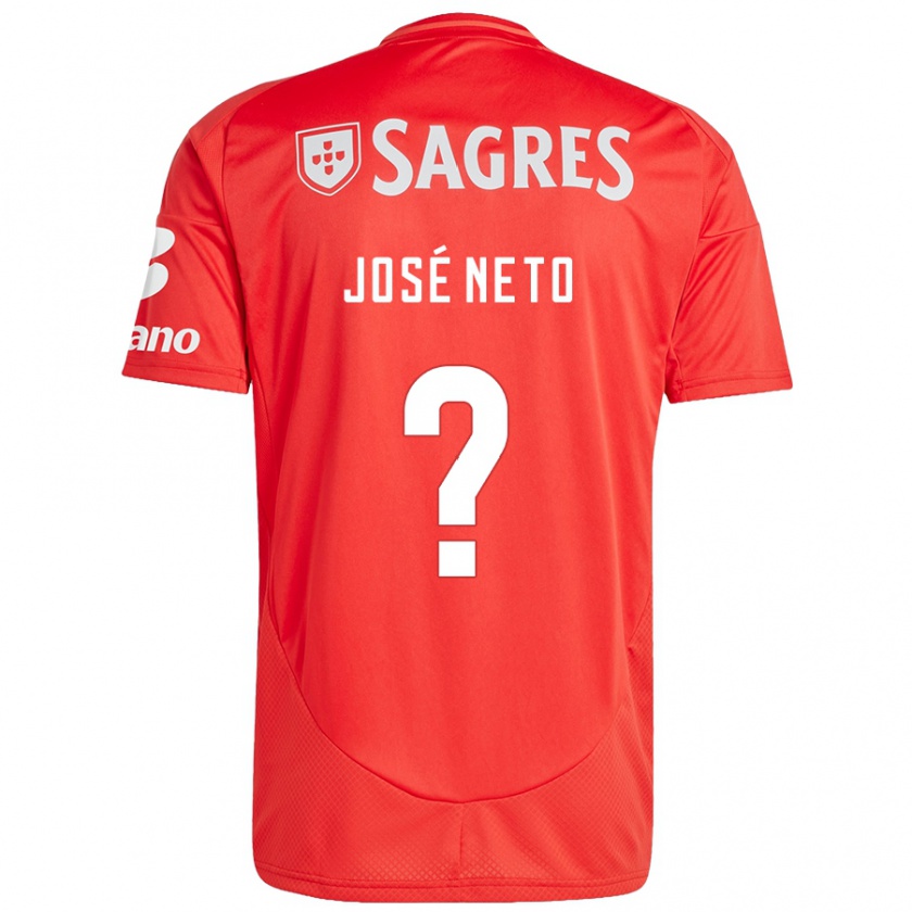 Kandiny Kinderen José Neto #0 Rood Wit Thuisshirt Thuistenue 2024/25 T-Shirt