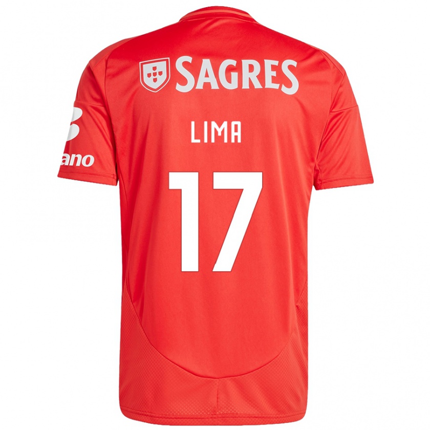 Kandiny Kinderen Ivan Lima #17 Rood Wit Thuisshirt Thuistenue 2024/25 T-Shirt