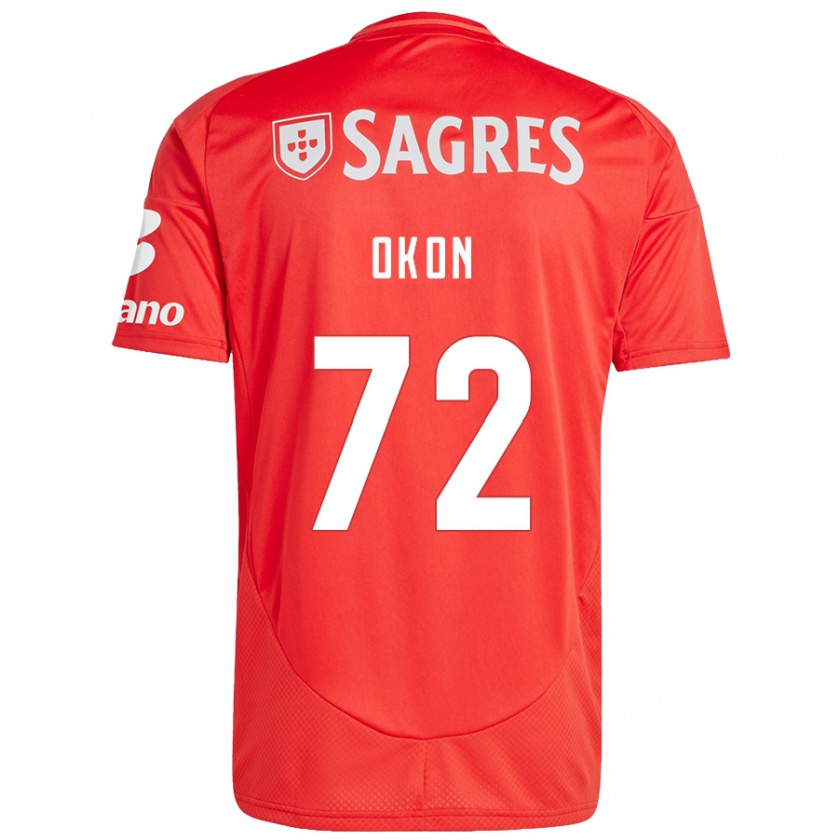 Kandiny Bambino Maglia Paul Okon #72 Rosso Bianco Kit Gara Home 2024/25 Maglietta