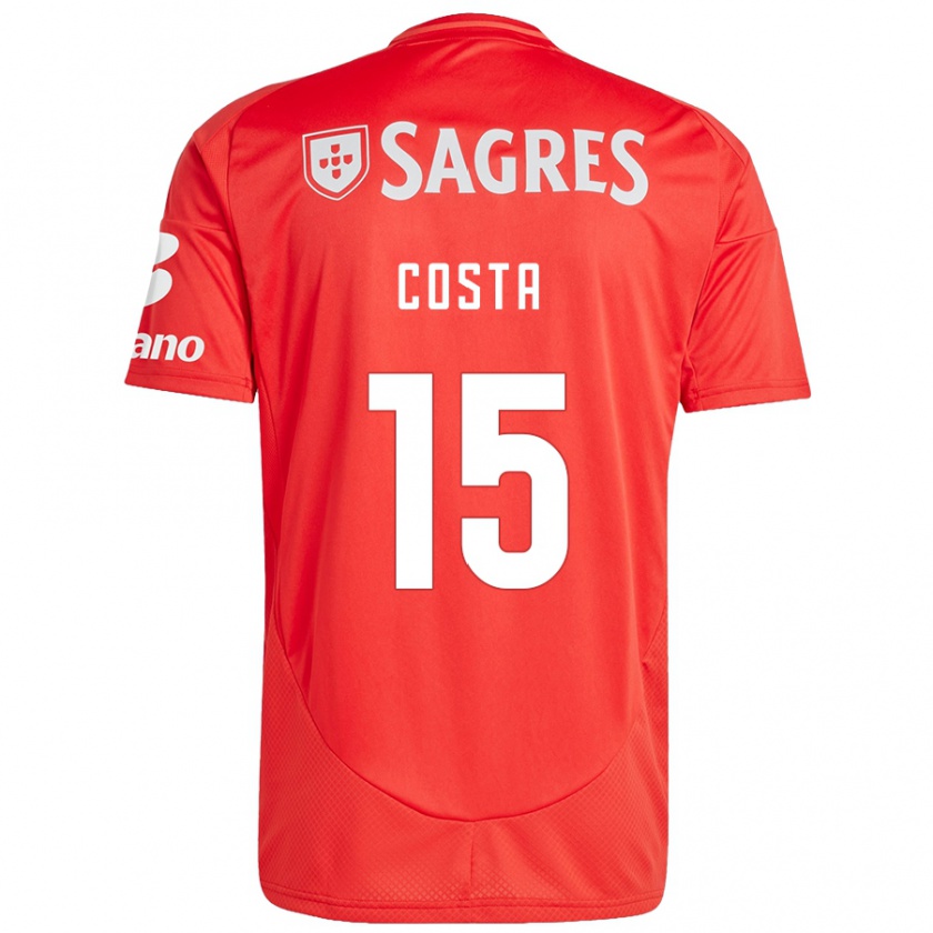 Kandiny Bambino Maglia Carole Costa #15 Rosso Bianco Kit Gara Home 2024/25 Maglietta