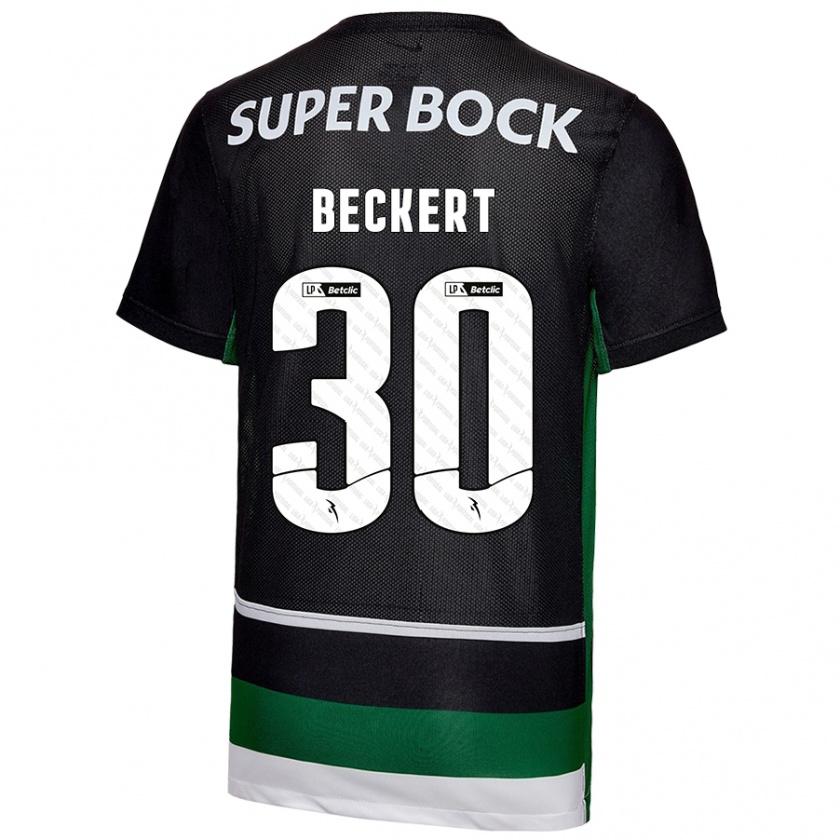 Kandiny Kinder Carolina Beckert #30 Schwarz Weiß Grün Heimtrikot Trikot 2024/25 T-Shirt Österreich