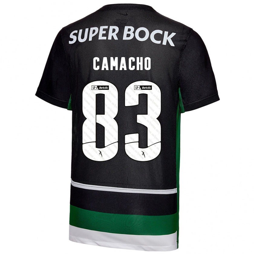 Kandiny Kinder Rafael Camacho #83 Schwarz Weiß Grün Heimtrikot Trikot 2024/25 T-Shirt Österreich