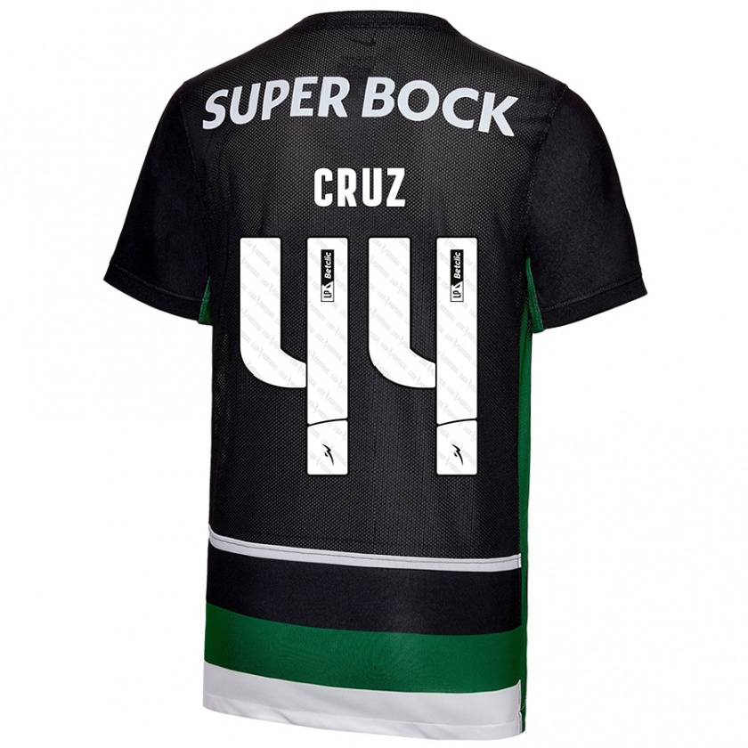 Kandiny Kinder Marco Cruz #44 Schwarz Weiß Grün Heimtrikot Trikot 2024/25 T-Shirt Österreich