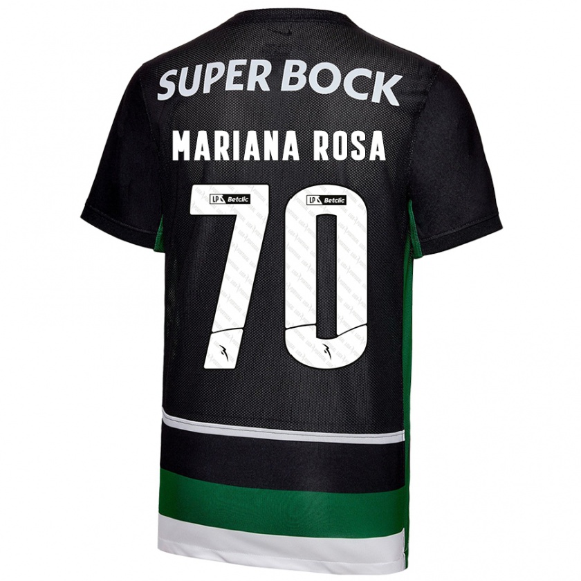 Kandiny Kinder Mariana Silva Pinto Vilaça Da Rosa #70 Schwarz Weiß Grün Heimtrikot Trikot 2024/25 T-Shirt Österreich