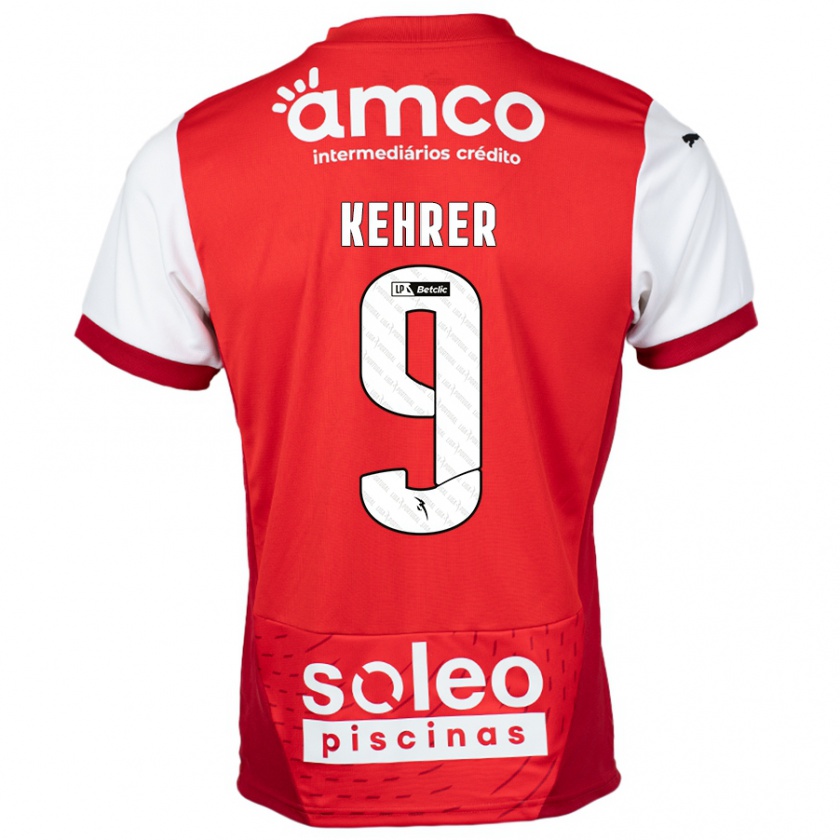 Kandiny Kinderen Caroline Kehrer #9 Rood Wit Thuisshirt Thuistenue 2024/25 T-Shirt