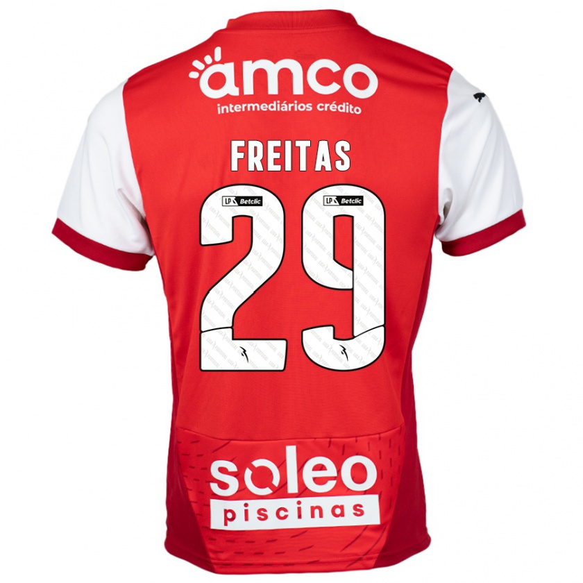 Kandiny Kinderen Mylena Freitas #29 Rood Wit Thuisshirt Thuistenue 2024/25 T-Shirt