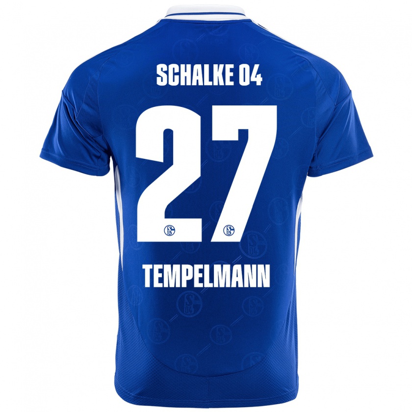 Kandiny Kinder Lino Tempelmann #27 Königsblau Heimtrikot Trikot 2024/25 T-Shirt Österreich