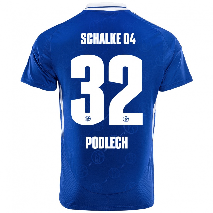 Kandiny Kinder Luca Podlech #32 Königsblau Heimtrikot Trikot 2024/25 T-Shirt Österreich