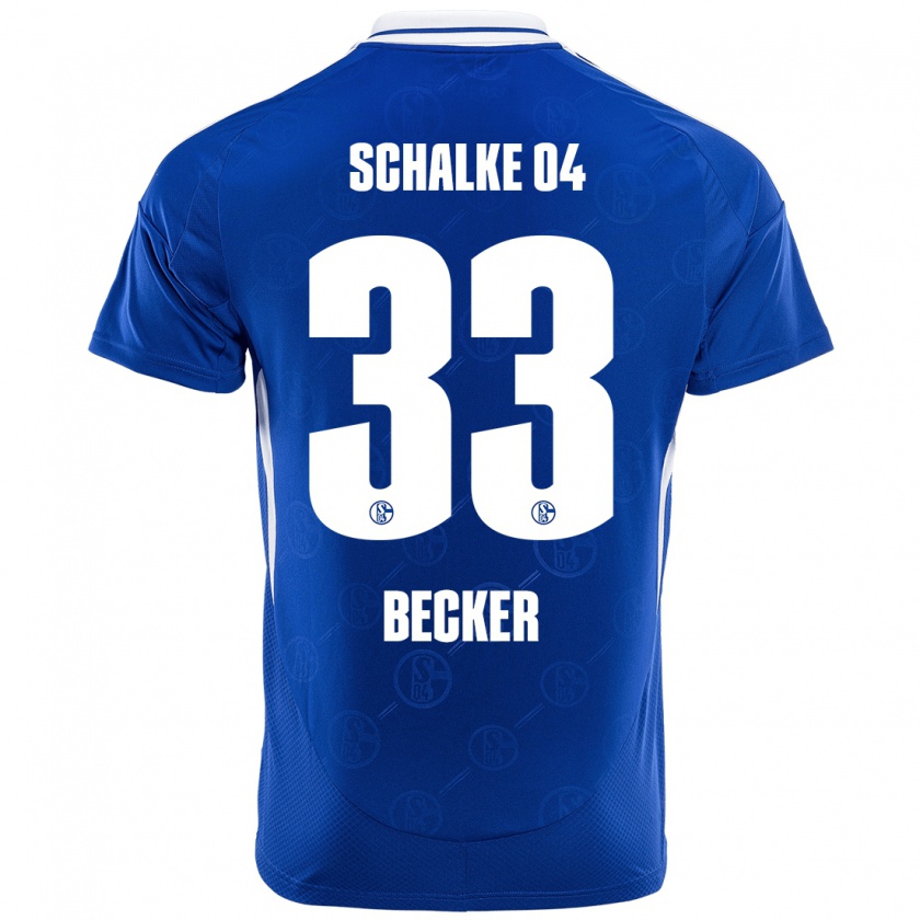 Kandiny Bambino Maglia Vitalie Becker #33 Blu Reale Kit Gara Home 2024/25 Maglietta