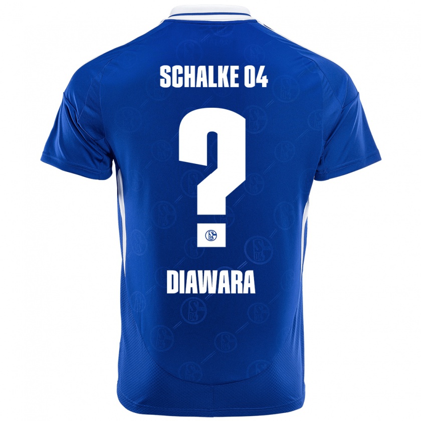 Kandiny Kinderen Mamady Diawara #0 Koningsblauw Thuisshirt Thuistenue 2024/25 T-Shirt