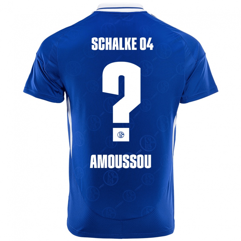 Kandiny Kinderen Zaid Amoussou #0 Koningsblauw Thuisshirt Thuistenue 2024/25 T-Shirt