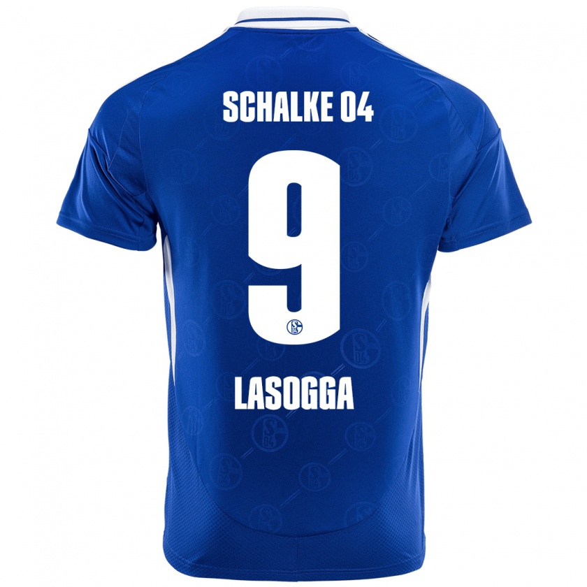 Kandiny Niño Camiseta Pierre-Michel Lasogga #9 Azul Real 1ª Equipación 2024/25 La Camisa