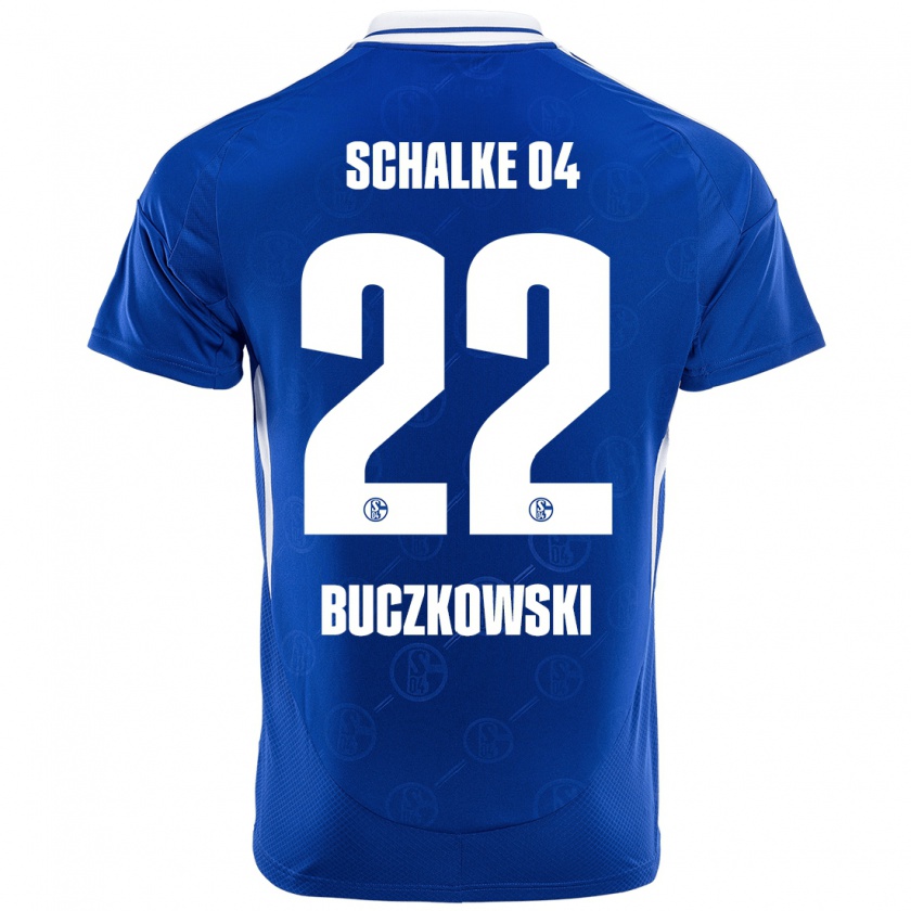 Kandiny Kinderen Philip Buczkowski #22 Koningsblauw Thuisshirt Thuistenue 2024/25 T-Shirt