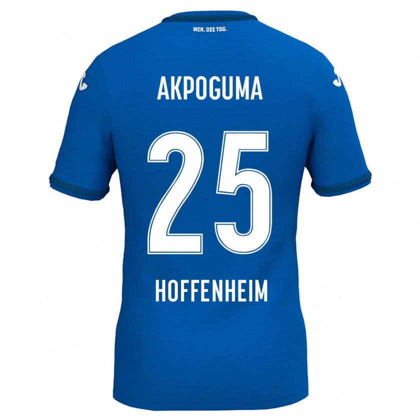 Kandiny Niño Camiseta Kevin Akpoguma #25 Azul Real 1ª Equipación 2024/25 La Camisa