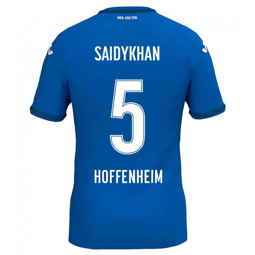 Kandiny Niño Camiseta Ibrahim Saidykhan #5 Azul Real 1ª Equipación 2024/25 La Camisa